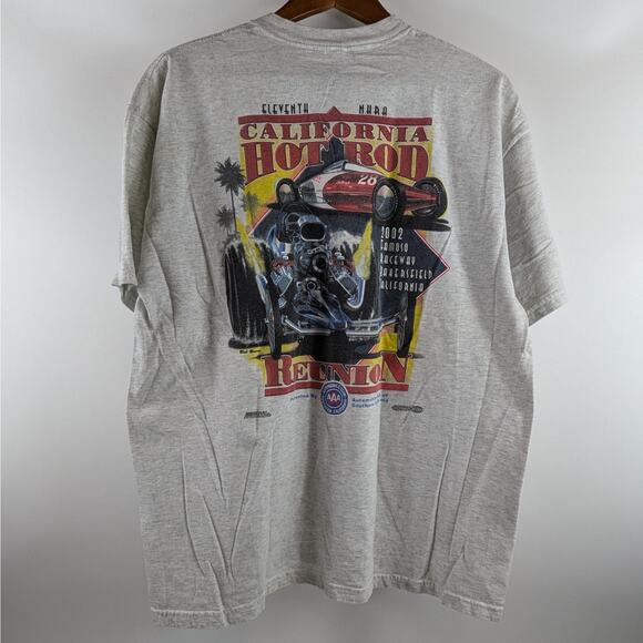 Vintage 2002 Mens Drag Racing Large T-Shirt 11th NHRA Hot Rod Reunion Bob Brown - Picture 2 of 9
